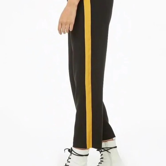 Yellow Striped Dress Pants - Picture 2 of 3